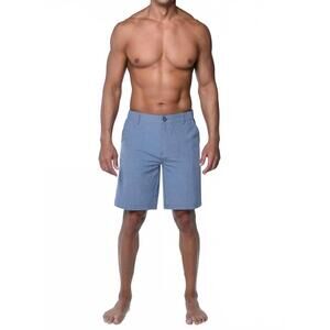 NEW US APPAREL hybrid swimming shorts in chambray